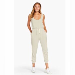Vitamin A Cream Sleeveless Drawstring Jumpsuit